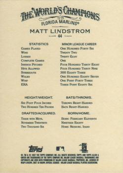 2007 Topps Allen & Ginter #44 Matt Lindstrom Back