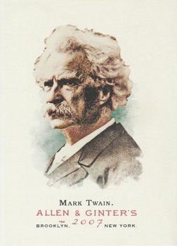 2007 Topps Allen & Ginter #108 Mark Twain Front