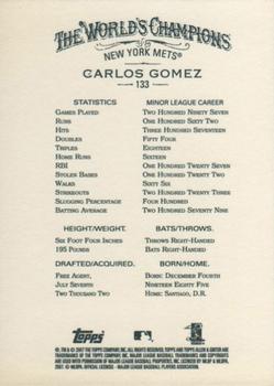 2007 Topps Allen & Ginter #133 Carlos Gomez Back