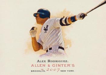 2007 Topps Allen & Ginter #270 Alex Rodriguez Front