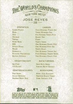 2007 Topps Allen & Ginter #230 Jose Reyes Back