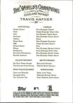 2007 Topps Allen & Ginter #287 Travis Hafner Back