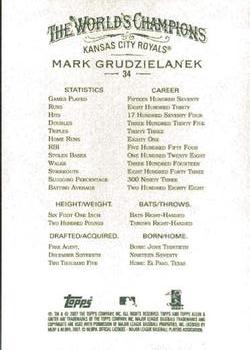 2007 Topps Allen & Ginter #34 Mark Grudzielanek Back