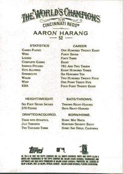 2007 Topps Allen & Ginter #52 Aaron Harang Back
