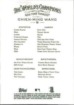 2007 Topps Allen & Ginter #56 Chien-Ming Wang Back