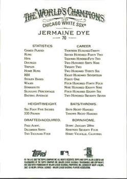 2007 Topps Allen & Ginter #70 Jermaine Dye Back