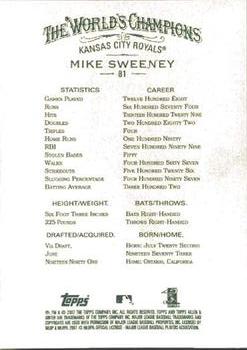 2007 Topps Allen & Ginter #81 Mike Sweeney Back