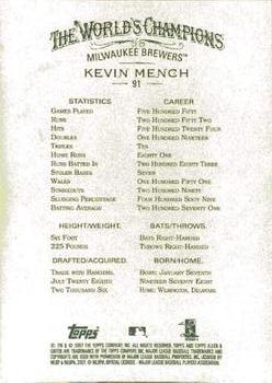 2007 Topps Allen & Ginter #91 Kevin Mench Back