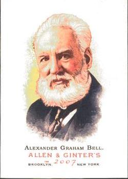 2007 Topps Allen & Ginter #9 Alexander Graham Bell Front