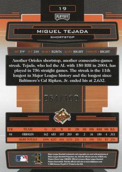 2005 Playoff Absolute Memorabilia - Spectrum Silver #19 Miguel Tejada Back