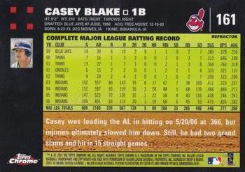 2007 Topps Chrome #161 Casey Blake Back
