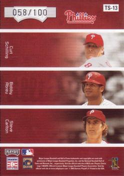 2005 Playoff Absolute Memorabilia - Team Six #TS-13 Curt Schilling / Bobby Abreu / Steve Carlton / Mike Schmidt / Dale Murphy / Jim Thome Back
