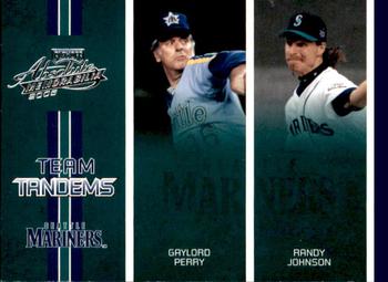 2005 Playoff Absolute Memorabilia - Team Tandems #TT-28 Gaylord Perry / Randy Johnson Front