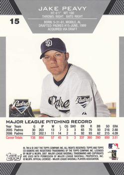 2007 Topps Co-Signers #15 Jake Peavy Back