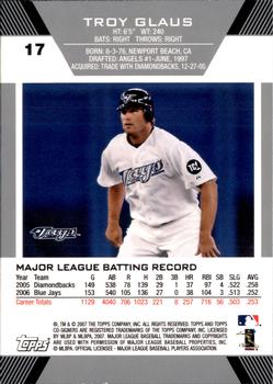 2007 Topps Co-Signers #17 Troy Glaus Back