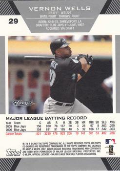 2007 Topps Co-Signers #29 Vernon Wells Back