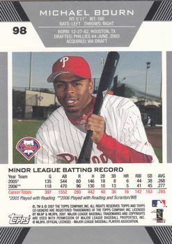 2007 Topps Co-Signers #98 Michael Bourn Back