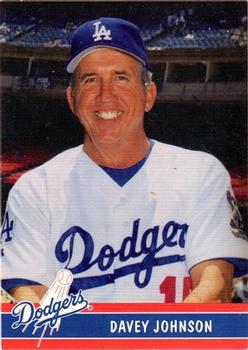 1999 Keebler Los Angeles Dodgers #1 Davey Johnson Front