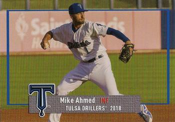 2018 Grandstand Tulsa Drillers #NNO Mike Ahmed Front