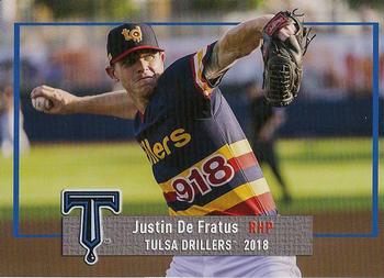 2018 Grandstand Tulsa Drillers #NNO Justin De Fratus Front