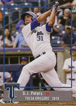 2018 Grandstand Tulsa Drillers #NNO D.J. Peters Front