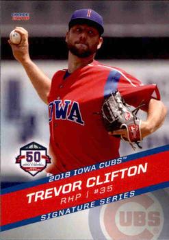 2018 Choice Iowa Cubs #09 Trevor Clifton Front