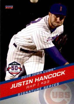 2018 Choice Iowa Cubs #14 Justin Hancock Front