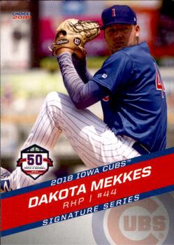 2018 Choice Iowa Cubs #19 Dakota Mekkes Front