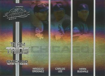 2005 Playoff Absolute Memorabilia - Team Trios Spectrum #TT-5 Magglio Ordonez / Carlos Lee / Mark Buehrle Front
