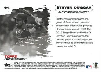 2019 Topps On-Demand Black and White #64 Steven Duggar Back