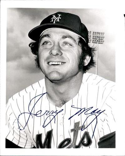 1973 New York Mets 4x5 Photos #NNO Jerry May Front