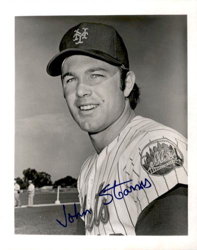 1976 New York Mets Photos 4x5 #NNO John Stearns Front