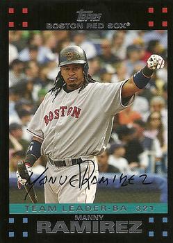 2007 Topps Gift Sets Boston Red Sox #BOS33 Manny Ramirez Front