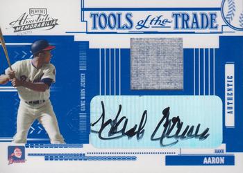 2005 Playoff Absolute Memorabilia - Tools of the Trade Autograph Jersey Reverse #TT-122 Hank Aaron Front