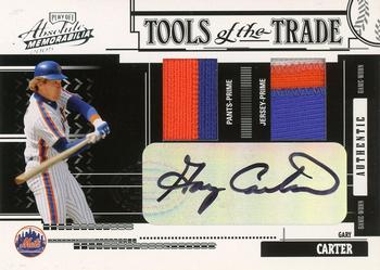 2005 Playoff Absolute Memorabilia - Tools of the Trade Autograph Swatch Double Prime Black #TT-57 Gary Carter Front