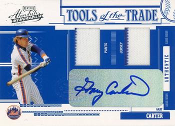 2005 Playoff Absolute Memorabilia - Tools of the Trade Autograph Swatch Double Reverse #TT-57 Gary Carter Front