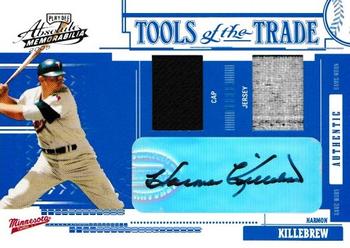 2005 Playoff Absolute Memorabilia - Tools of the Trade Autograph Swatch Double Reverse #TT-100 Harmon Killebrew Front