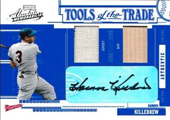 2005 Playoff Absolute Memorabilia - Tools of the Trade Autograph Swatch Double Reverse #TT-123 Harmon Killebrew Front