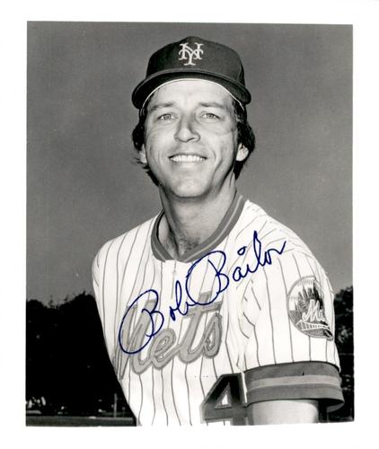 1981 New York Mets Photos 4x5 #NNO Bob Bailor Front