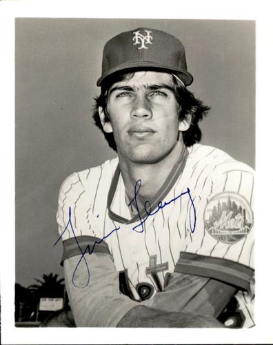 1981 New York Mets Photos 4x5 #NNO Tim Leary Front