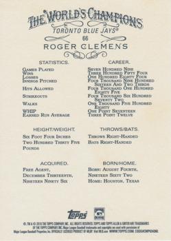 2019 Topps Allen & Ginter #66 Roger Clemens Back