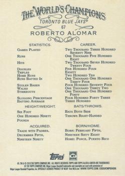 2019 Topps Allen & Ginter #67 Roberto Alomar Back