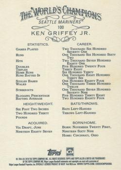 2019 Topps Allen & Ginter #100 Ken Griffey Jr. Back