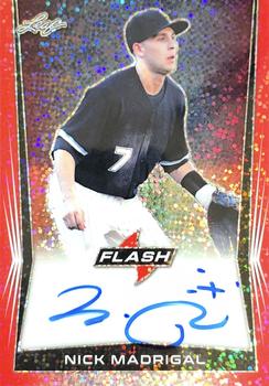 2018 Leaf Flash - Flash Autograph Red #BA-NM1 Nick Madrigal Front