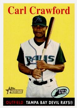2007 Topps Heritage #103 Carl Crawford Front