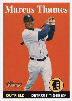 2007 Topps Heritage #112 Marcus Thames Front