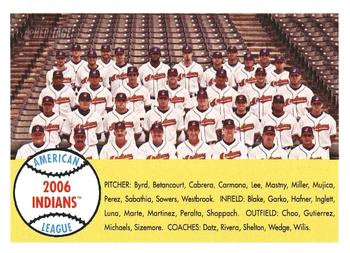 2007 Topps Heritage #158 Cleveland Indians Front
