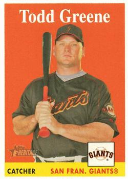 2007 Topps Heritage #166 Todd Greene Front