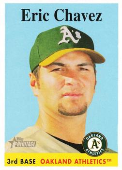 2007 Topps Heritage #299 Eric Chavez Front
