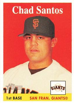 2007 Topps Heritage #343 Chad Santos Front